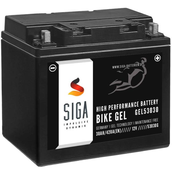 SIGA Bike Gel Motorradbatterie Y60-N30L-A 30Ah 12V